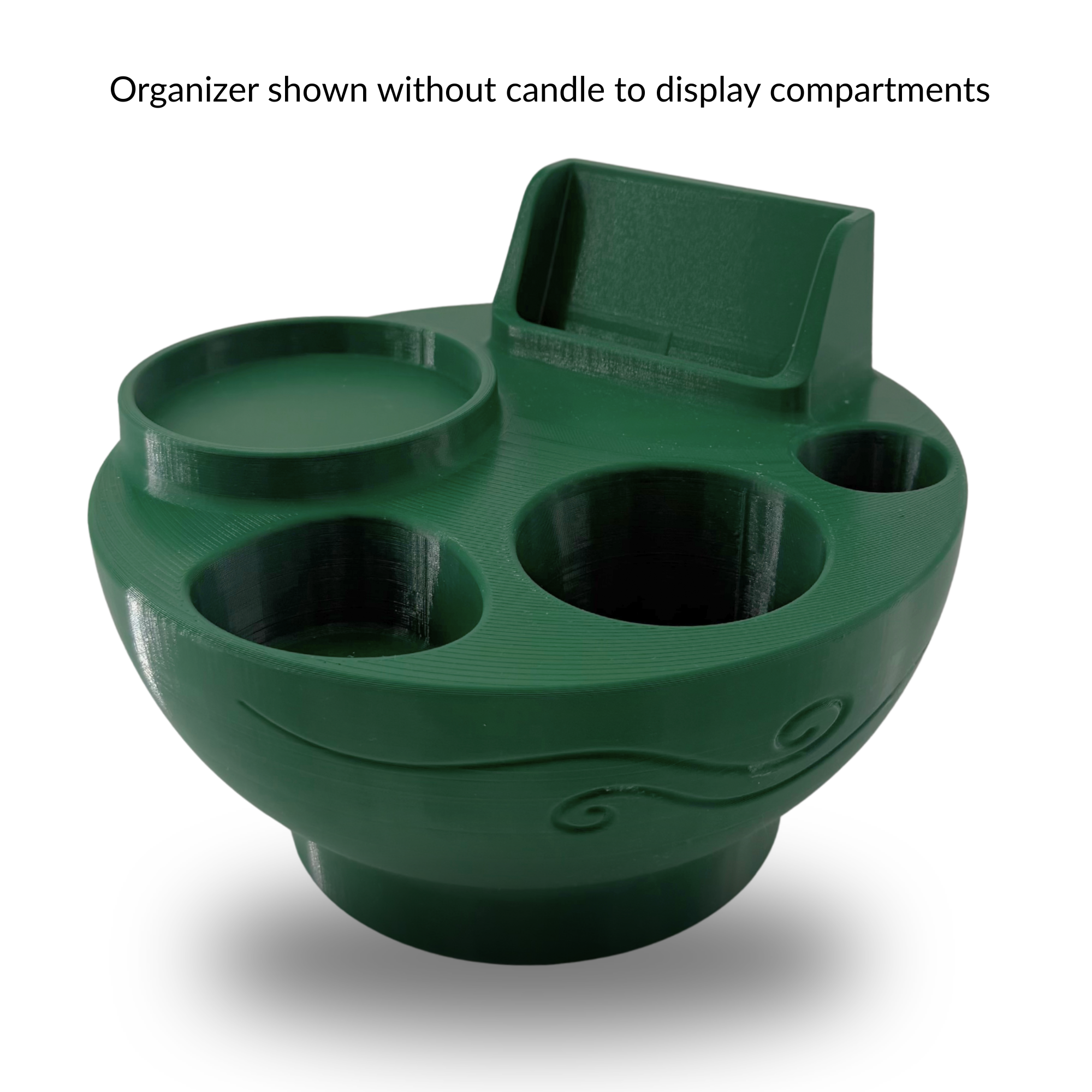 Ritual Bowl Organizer & Shantora Candle Set with Phone Holder (8")