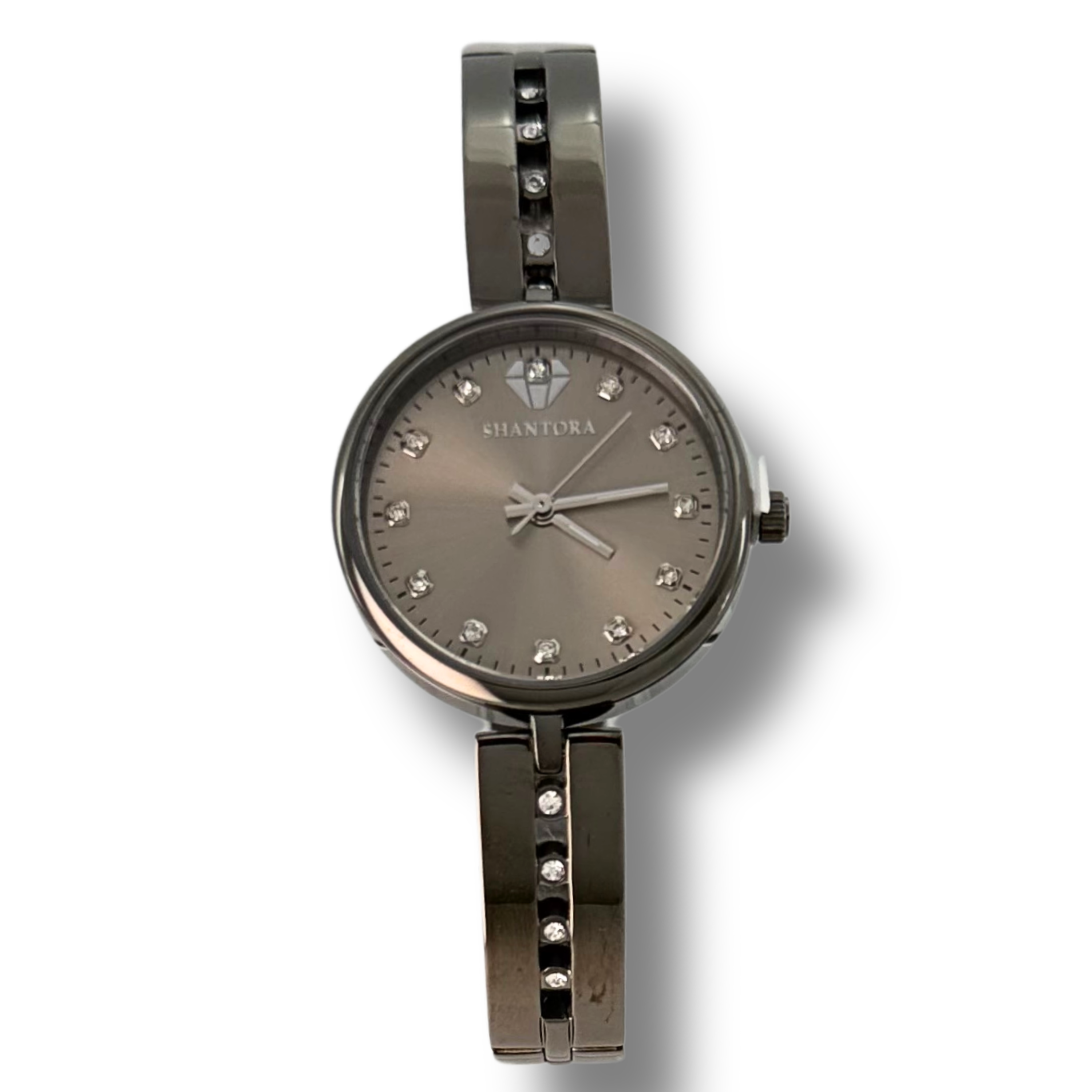 Shantora Ash Veil | Clear Stone & Gunmetal Band