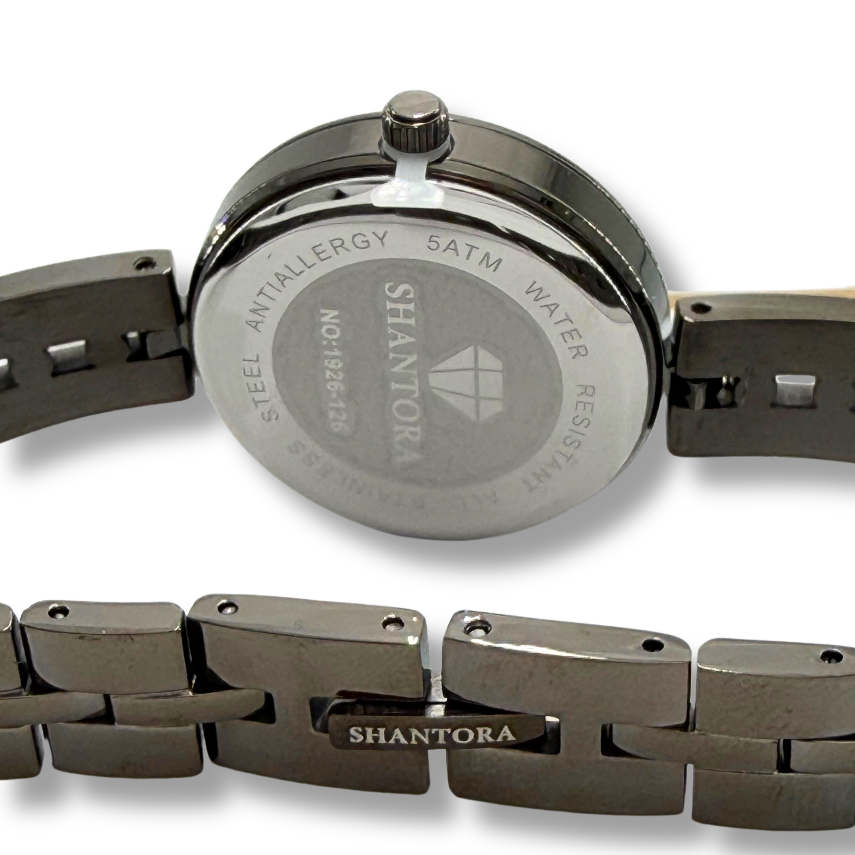 Shantora Ash Veil | Clear Stone & Gunmetal Band