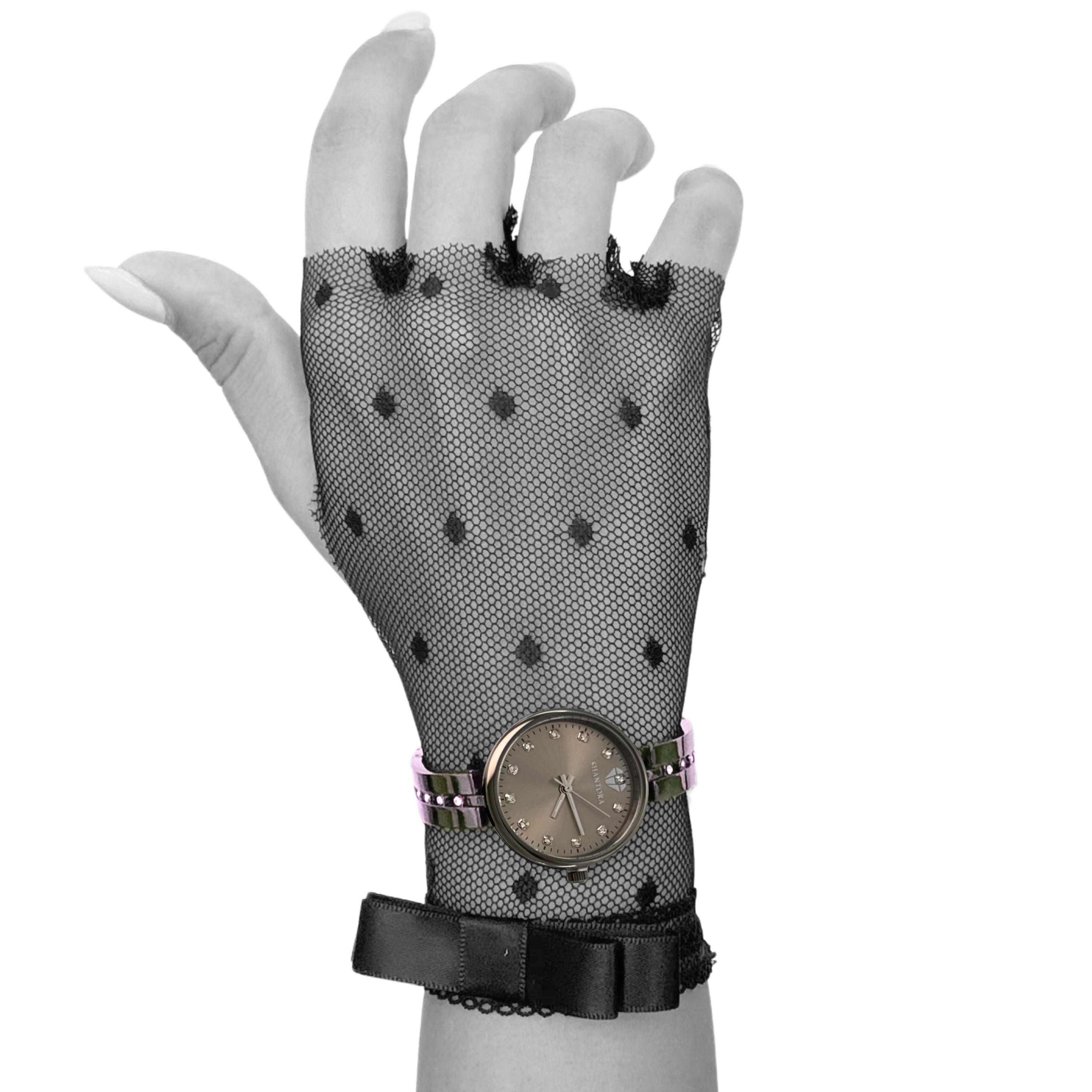 Shantora Ash Veil | Clear Stone & Gunmetal Band