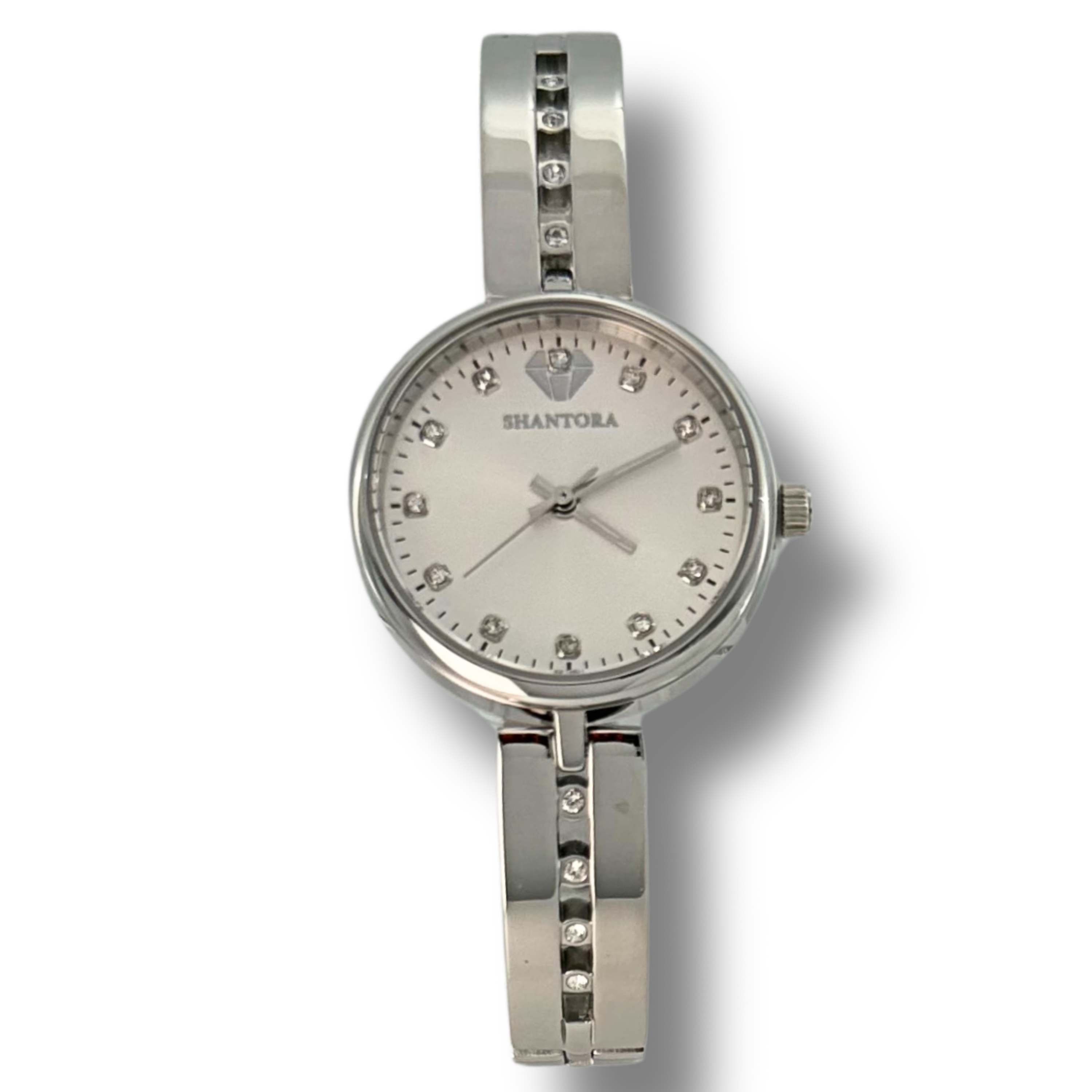 Shantora Moonlit Frost | Clear Stone & Silver Band