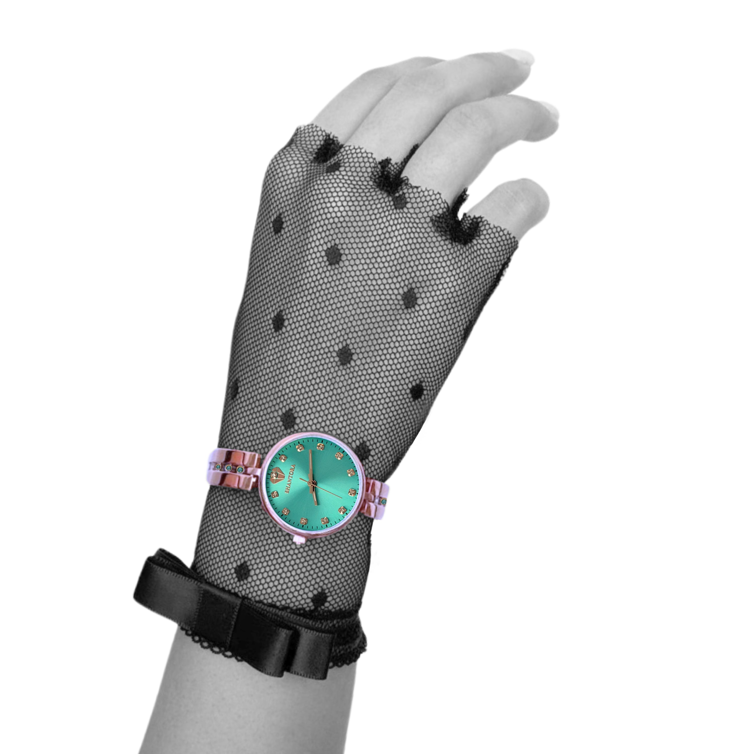 Shantora Teal Whisper | Teal Stone & Rose Gold Band