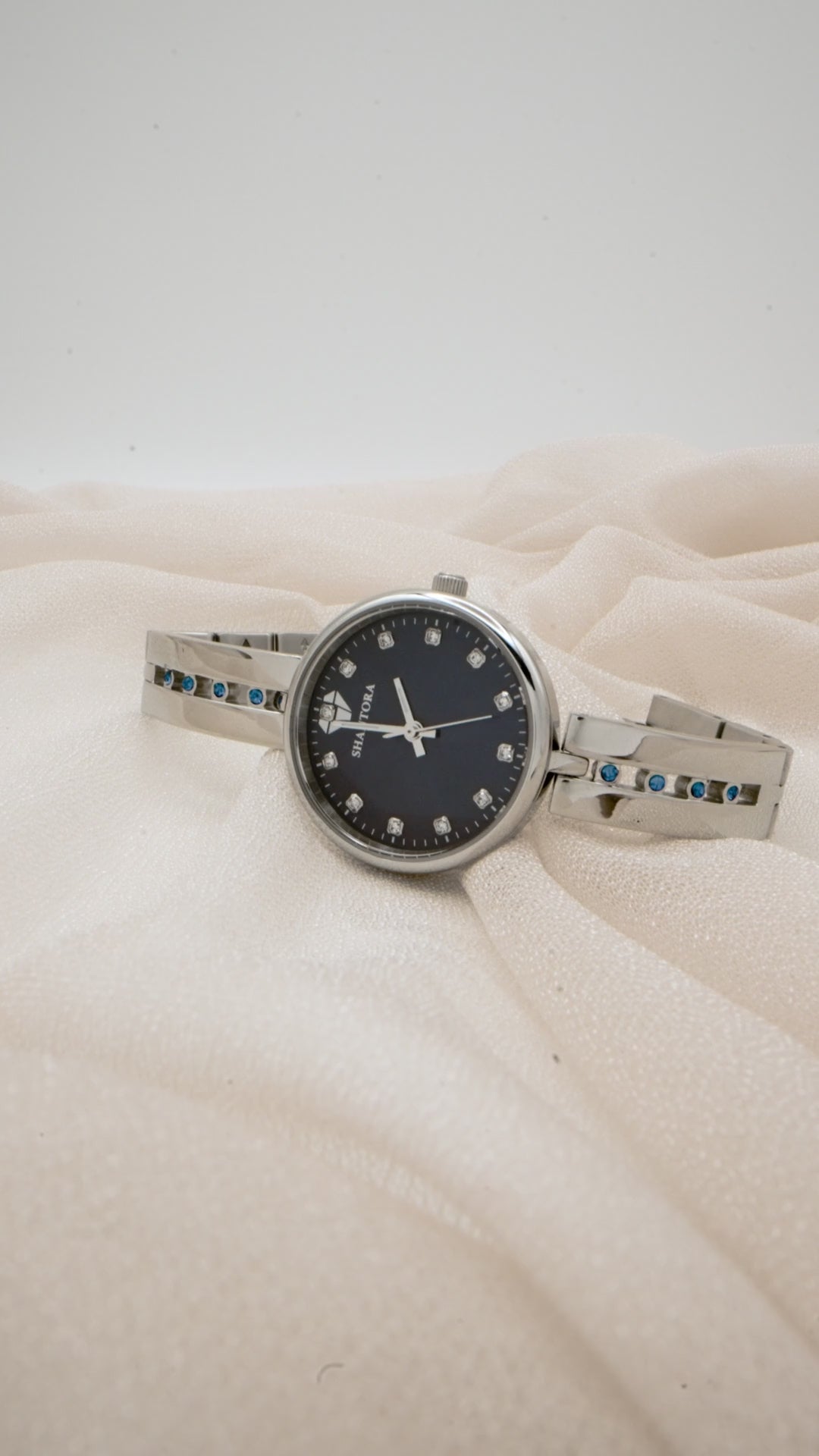 Shantora Sapphire Mist | Blue Stone & Silver Band